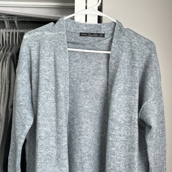 Zara Blue Long Cardi, worn once - Picture 3 of 7